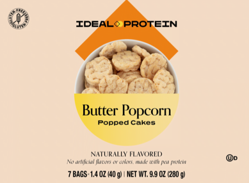 Butter Popcorn Popped Cakes