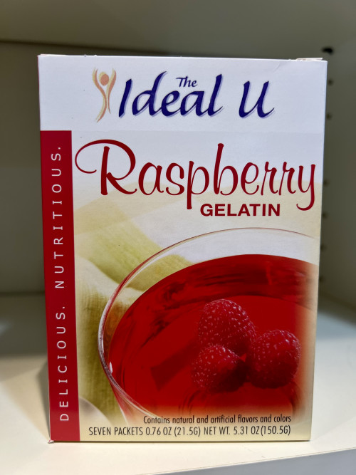 Raspberry-Flavored High Protein Gelatin